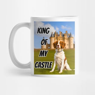King of My Castle Brittany Dog Mug